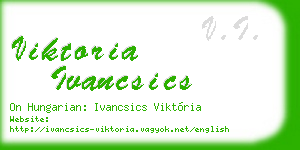 viktoria ivancsics business card