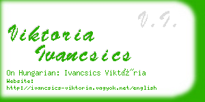 viktoria ivancsics business card